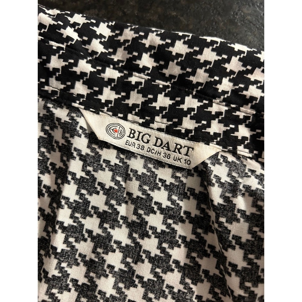 #51 Big Dart 38EU Houndstooth Printed‎ Top Size 4